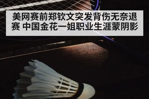 美网赛前郑钦文突发背伤无奈退赛 中国金花一姐职业生涯蒙阴影